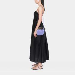 Pre Owned Bottega Veneta Purple Baby Lambskin Intrecciato Sardine