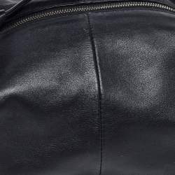 Pre Owned Bottega Veneta Double Knot Mini Black Leather Hobo