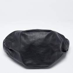 Pre Owned Bottega Veneta Double Knot Mini Black Leather Hobo