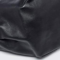 Pre Owned Bottega Veneta Double Knot Mini Black Leather Hobo