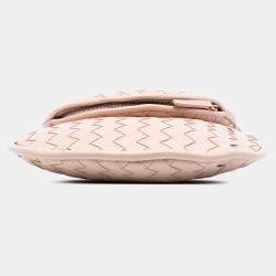 Pre Owned Bottega Veneta Pink Small Nappa Intrecciato Gemelli Hobo