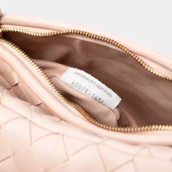 Pre Owned Bottega Veneta Pink Small Nappa Intrecciato Gemelli Hobo