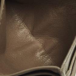 مملوكة مسبقًا Bottega Veneta Grey Intrecciato Leather Card Holder