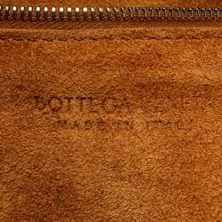 Pre Owned Bottega Veneta Acro Large Beige Intreccio Leather Tote