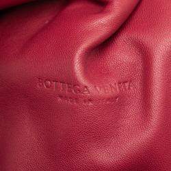 Pre Owned Bottega Veneta Red Nappa Intrecciato The Pouch
