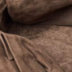 مملوكة مسبقًا حقيبة كروس بودي بوتيغا فينيتا نوديني جلد أنتريشاتو بيج داكن