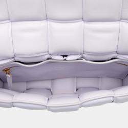 Pre Owned Bottega Veneta Purple Nappa Intrecciato Padded Cassette Crossbody