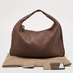 مملوكة مسبقًا Bottega Veneta Large Brown Intrecciato Leather Veneta Hobo