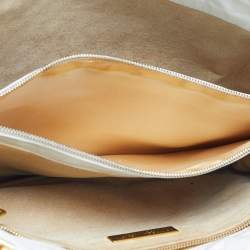 Pre Owned حقيبة كتف بوتيغا فينيتا جلد إنتريشياتو بيضاء