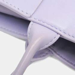 مملوكة مسبقًا Bottega Veneta Mini Cassette Leather Tote Bag Purple