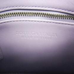 مملوكة مسبقًا Bottega Veneta Mini Cassette Leather Tote Bag Purple