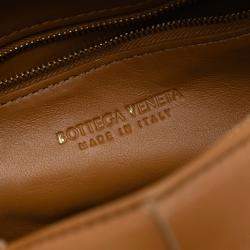 Pre Owned حقيبة بوتيغا فينيتا كاسيت جلد نابا بني مربعة أنتشرياتو