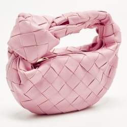 مملوكة مسبقًا حقيبة بوتيغا فينيتا جودي مايكرو كاندي جلد إنتريشياتو سوداء