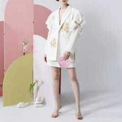 مملوكة مسبقًا حقيبة بوتيغا فينيتا جودي مايكرو كاندي جلد إنتريشياتو سودا ء