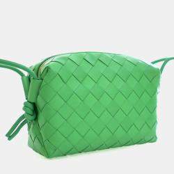 مملوكة مسبقًا حقيبة كاميرا بوتيغا فينيتا لوب صغيرة جلد عجل إنتريتشياتو