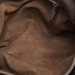 Pre Owned حقيبة بوتيغا فينيتا روما جلد إنتريشياتو رمادي داكن صغير