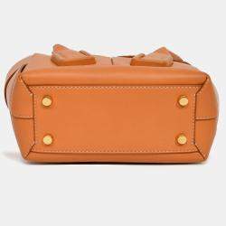 Pre Owned Bottega Veneta Brown Leather Intrecciato Acro Crossbody