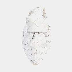 مملوكة مسبقًا حقيبة بوتيغا فينيتا جودي صغيرة انترشياتو بيضاء