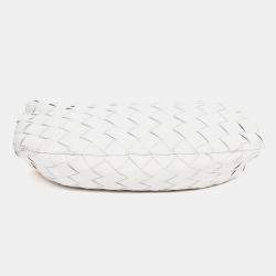 مملوكة مسبقًا حقيبة بوتيغا فينيتا جودي صغيرة انترشياتو بيضاء