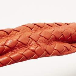 مملوكة مسبقًا Bottega Veneta Baseball Large Red Cervo Leather Hobo