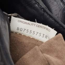 Pre Owned Bottega Veneta Roma Mini Black Intrecciato Leather Tote