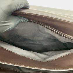 مملوكة مسبقًا Bottega Veneta Brown Intrecciato Trimmed Nappa Business Bag