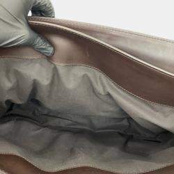 مملوكة مسبقًا Bottega Veneta Brown Intrecciato Trimmed Nappa Business Bag