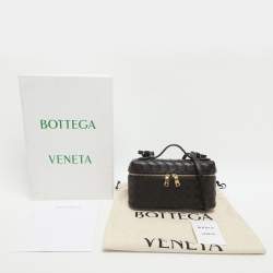 مملوكة مسبقًا Bottega Veneta Bang Bang Brown Intrecciato Leather Vanity Case