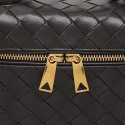 مملوكة مسبقًا Bottega Veneta Bang Bang Brown Intrecciato Leather Vanity Case