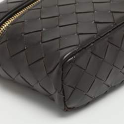مملوكة مسبقًا Bottega Veneta Bang Bang Brown Intrecciato Leather Vanity Case
