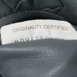 Pre Owned حقيبة هوهو بوتيغا فينيتا جودي مصغرة جلد إنتريشياتو رمادي