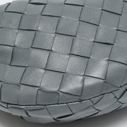 Pre Owned حقيبة هوهو بوتيغا فينيتا جودي مصغرة جلد إنتريشياتو رمادي