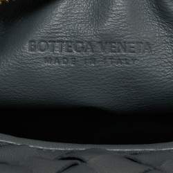 Pre Owned حقيبة هوهو بوتيغا فينيتا جودي مصغرة جلد إنتريشياتو رمادي