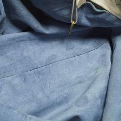 Pre Owned حقيبة يد بوتيغا فينيتا كابري كبيرة جلد أنترشياتو أبيض فاتح