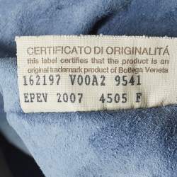 Pre Owned حقيبة يد بوتيغا فينيتا كابري كبيرة جلد أنترشياتو أبيض فاتح