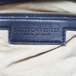 Pre Owned Bottega Veneta Convertible Maxi Black Intrecciato Leather Bag