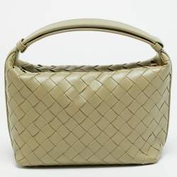 Pre Owned حقيبة بوتيغا فينيتا والاس جلد إنترشيات بني داكن