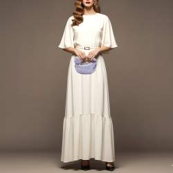 Pre Owned Bottega Veneta Candy Jodie Lilac Intrecciato Leather Bag