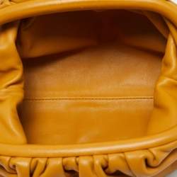Pre Owned Bottega Veneta The Pouch Mini Tan Leather Bag