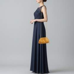 Pre Owned Bottega Veneta The Pouch Mini Tan Leather Bag