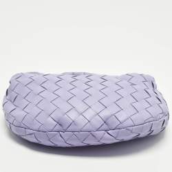 Pre Owned حقيبة بوتيغا فينيتا صغيرة جودي جلد أبيض إنترشياتو هوبو