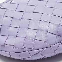 Pre Owned حقيبة بوتيغا فينيتا صغيرة جودي جلد أبيض إنترشياتو هوبو