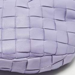 Pre Owned حقيبة بوتيغا فينيتا صغيرة جودي جلد أبيض إنترشياتو هوبو