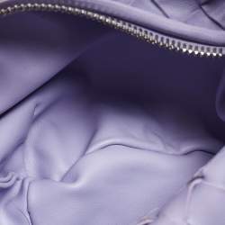 Pre Owned حقيبة بوتيغا فينيتا صغيرة جودي جلد أبيض إنترشياتو هوبو