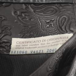 Pre Owned Bottega Veneta Dark Brown Intrecciato Leather Bifold Wallet