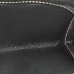 Pre Owned Bottega Veneta Dark Brown Intrecciato Leather Bifold Wallet