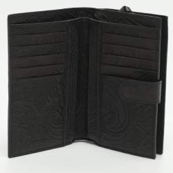 Pre Owned Bottega Veneta Dark Brown Intrecciato Leather Bifold Wallet