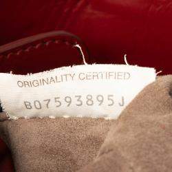 Pre Owned Bottega Veneta Red Mini Nappa Intrecciato Roma Satchel