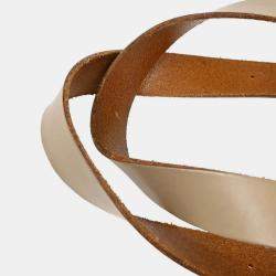 Pre Owned Bottega Veneta Beige Lambskin Intrecciato Tote Bag