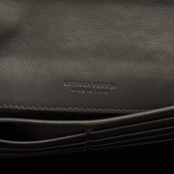 Pre Owned محقظة كونتيننتال بوتيغا فينيتا جلد إنترشياتو أحمر بقلاب